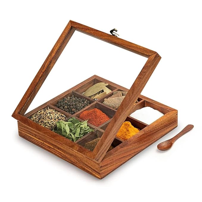 wooden spice storage box wooden spice storage box