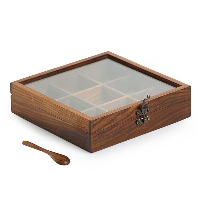 wooden spice storage box wooden spice storage box
